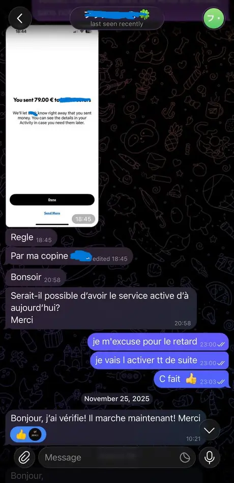 Capture d’un avis client 5