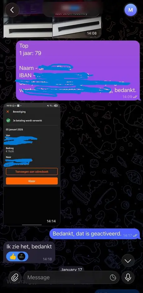 Screenshot van klantreview 1